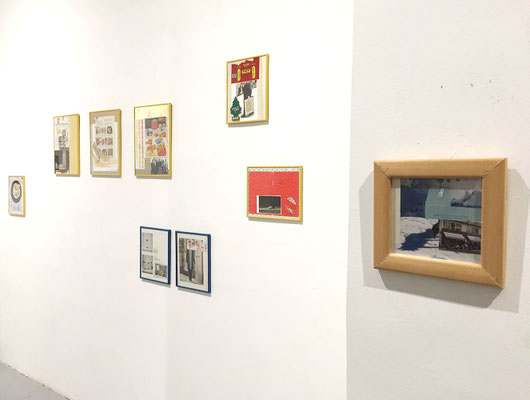 Minute collage, Hacking the network, exhibition installation, photo: Dragan Petrovic
