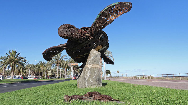 Schildkröten Skulptur Morro Jable