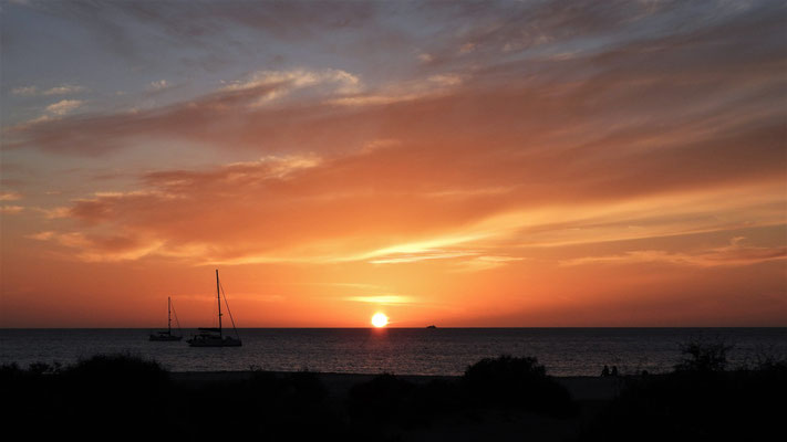 Sonnenuntergang am Playa Mujeres