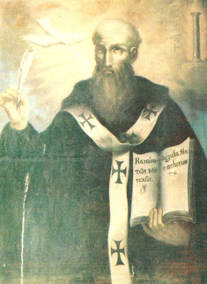 San Basilio Abate (tela proveniente dal Patirion)