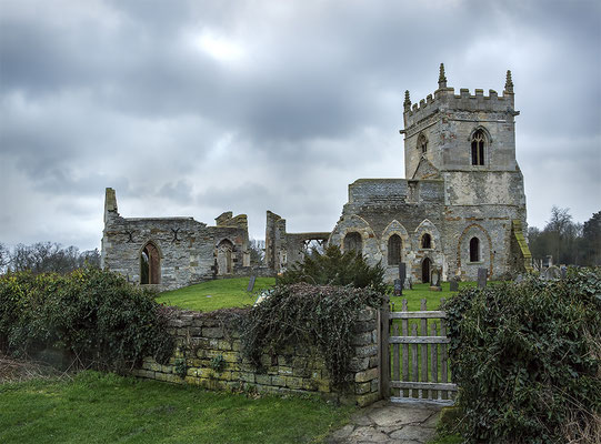 The ruins of St Mary's church. Colston Bassett