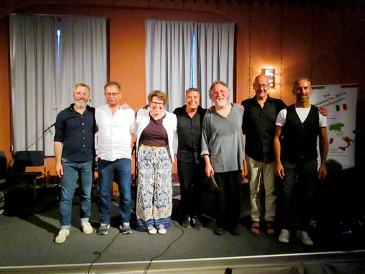 V. l. n. r.: Marco Vaccarezza, Dr. Horst Gerhard (DIG), Rita Schneider-Cartocci (DIG), Marco Raso, Giuseppe Avanzino, Michele Marino und Nicola Merciari.