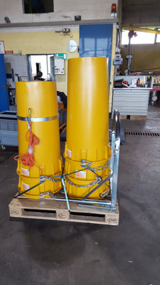 Schuttrohre und Muldenservice der Gerster Recycling AG