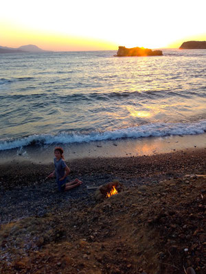 Grillen am Strand