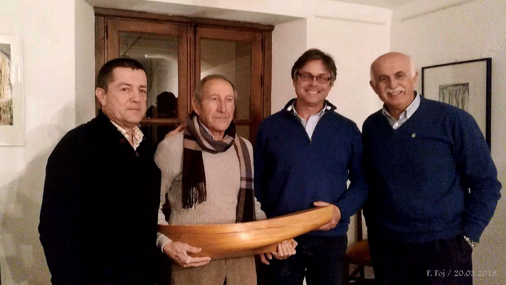 Rafael Segovia y Juan Alcaraz entre Pablo Portillo y Felipe Foj