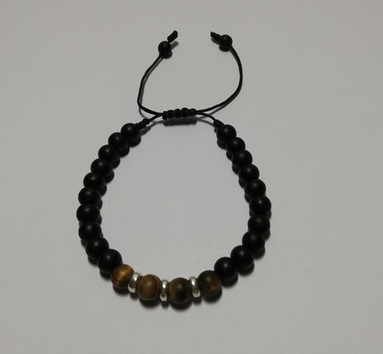 CODIGO 173/65  PLATA, ONIX, OJO DE TIGRE  $285.00