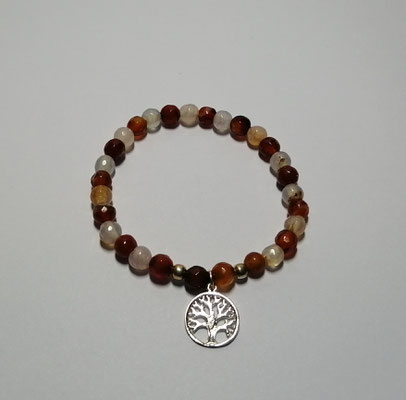 CODIGO 188/15  PLATA  PIEDRAS AGATA  $225.00