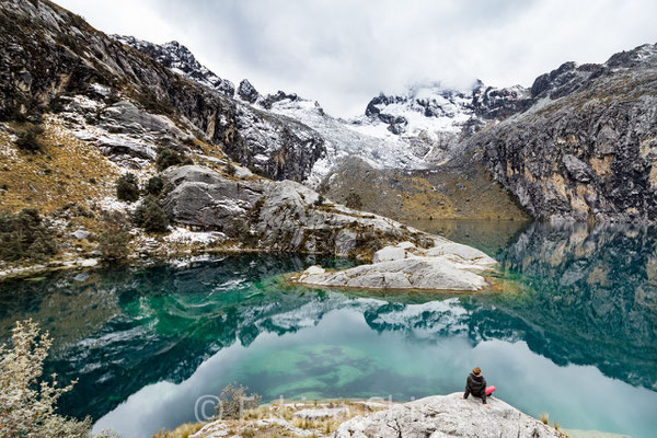 PEROU - Laguna Churup : 4450 m d'altitude