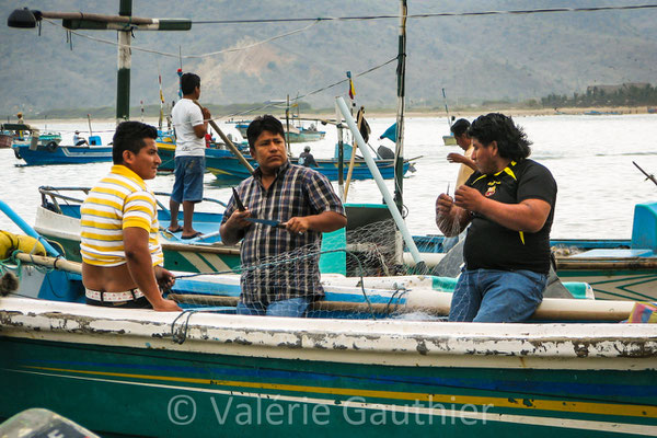 Au retour de la pêche à Puerto Lopez