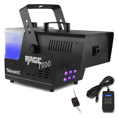 Machine à fumée Beamz Rage 1800W LED