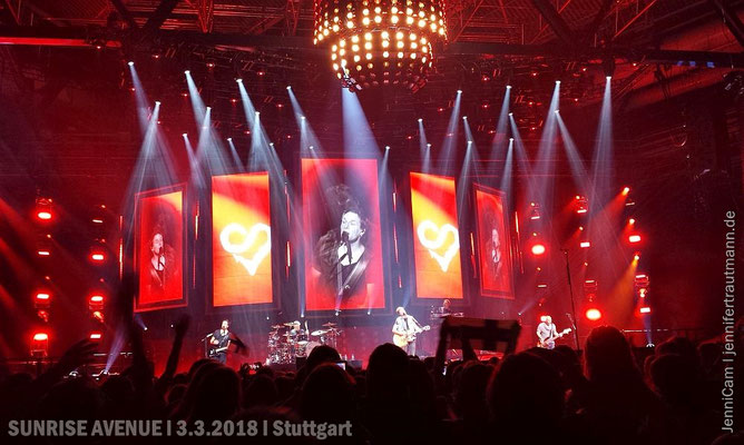 Some more pics, taken by mobile phone |  SUNRISE AVENUE, Stuttgart, 3.3.2018 