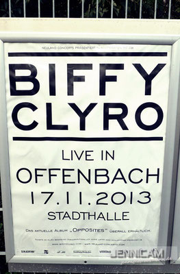 Keeping it simple. :) Biffy Clyro, Offenbach, 17.11.2013