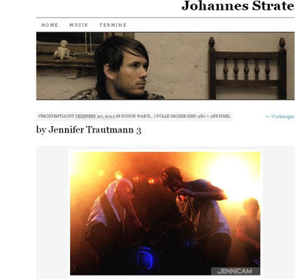 Johannes Strate/Revolverheld, Blog