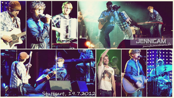 Tim + Band in Stuttgart, 19.7.2012. 1. Reihe, nicht Fotograben. ;)