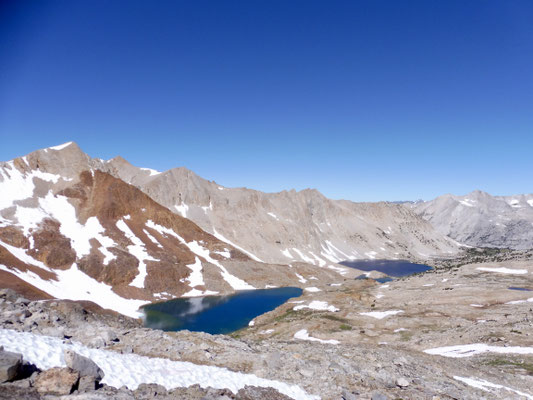 Geschafft, der Blick vom 3.685 Meter hohen Pinchot Pass in Richtung Norden