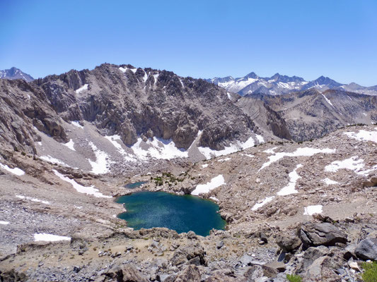 Glen Pass hoch mit Blick zurück