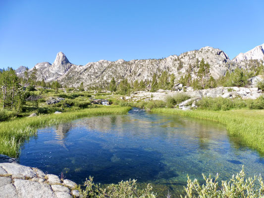 Blick zurück Richtung Rae Lakes