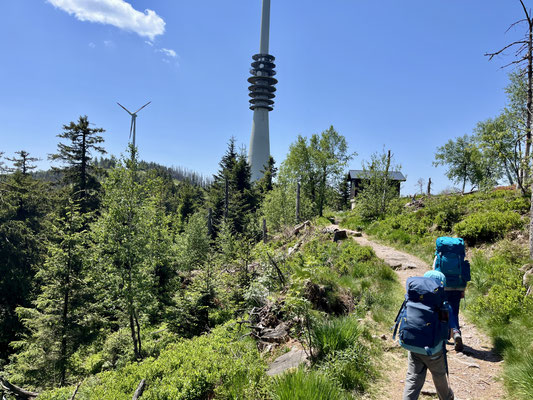 Der Funkturm ist in Sicht