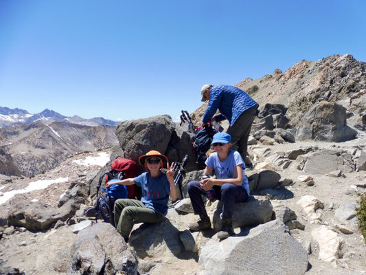 Geschafft, Glen Pass mit 3.635 Metern