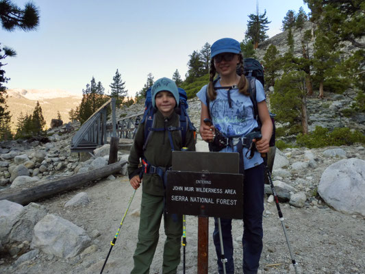 Wir verließen Kings Canyon NP und gingen von nun an durch die John Muir Wilderness 