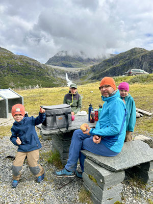 Schon die zweite Pause am selben Tag mit unglaublichem Ausblick