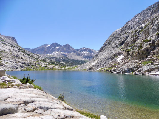 Lower Palisade Lake Blickrichtung Mather Pass