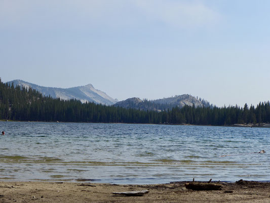 Tenaya Lake mit Clouds Rest im Hintergrund