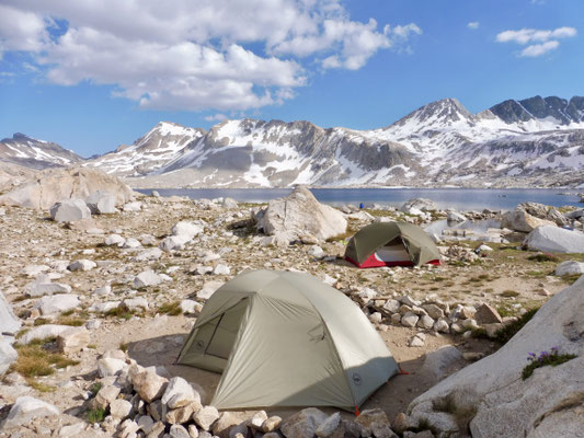 Unsere Campsite bei Wanda Lake