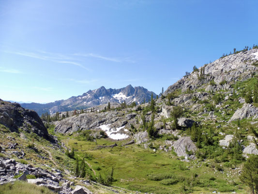 Kurz vor Garnet Lake der Blick zurück