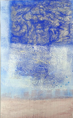  Geheimnisträger, 2021, Mischtechnik auf Papier, 44 x 32 cm 