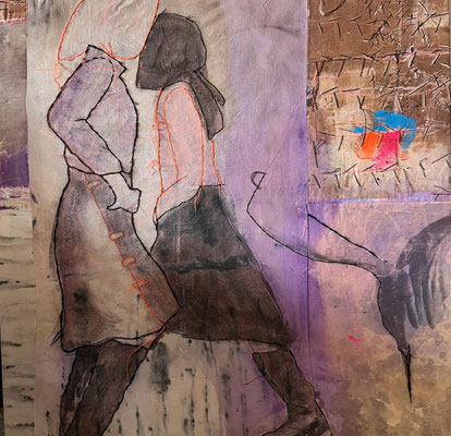 "Urban Babuschka", 2026, Mixed Media, 90x90cm