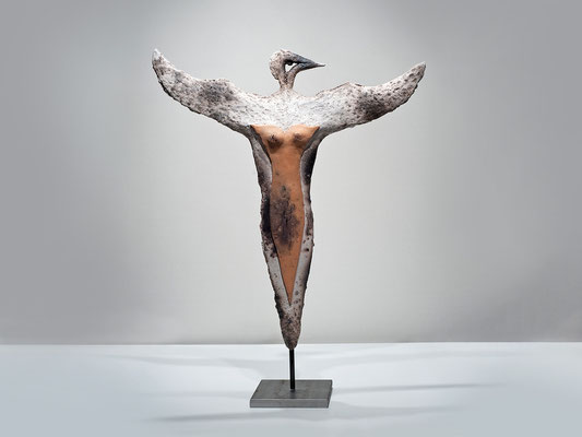 Vogelfrau, 2014, Keramik, Höhe: 54 cm