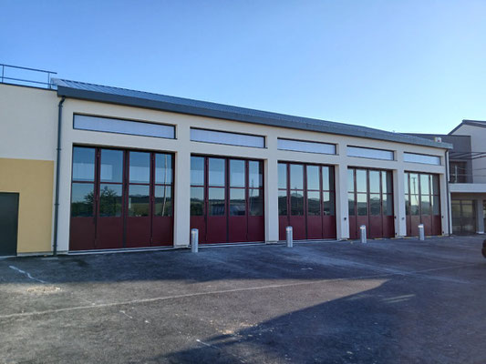 SDIS DONNEMARIE - Portes pompiers accordéon SMF automatiques et manuelles 