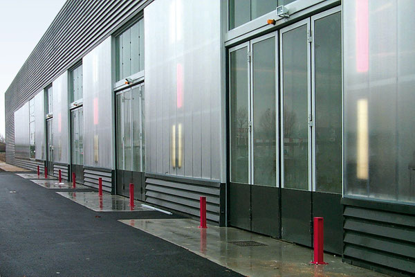 Portes accordéon SMF Société Métallurgique du Forez pour les Pompiers Centre d'intervention et d'incendie de la Seine Maritime - SDIS76