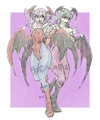 リリスとモリガン（ヴァンパイアシリーズ）