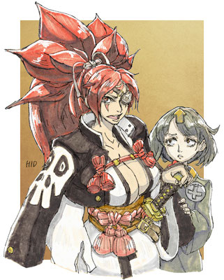 梅喧とディライラ（ギルティギア ストライブ）