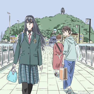 2024年12月に描かれた、龍の姉弟 漫画連載告知に際してのイラスト