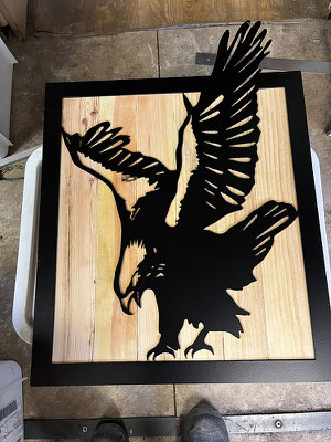 métal et bois de palette