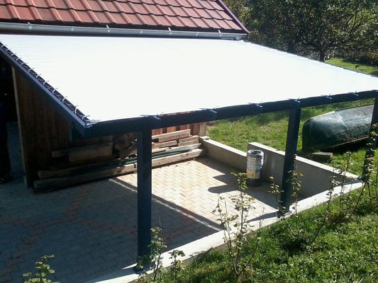 tente garage robuste pour camping car, caravane