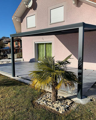 Configurer vous mème votre pergola, du sur mesure ou du standart. Réalisation Pergola des 2 Savoie sur l'avant pays Savoyard 73