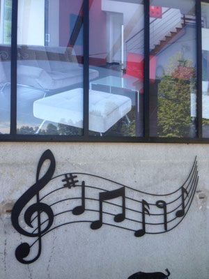 note de musique, découpe en métal sur mesure à grenoble