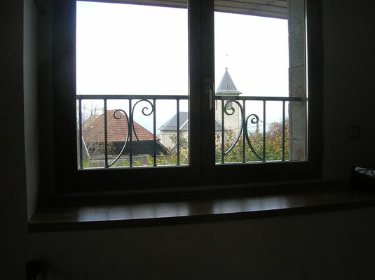 Grille décorative de fenêtre en métal, conçue pour la sécurité des ouvertures