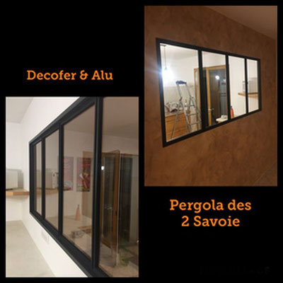 installation d'une verrière intérieur sur-mesure à grenoble