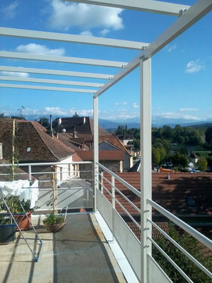 L'aménagement de terrasse pour profiter toute l'année des espaces extérieurs.