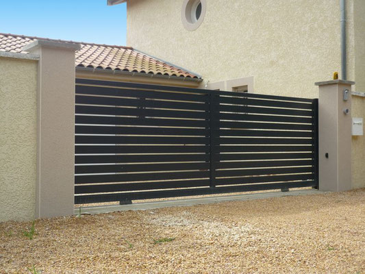 réalisation d'un portail aluminium près de grenoble