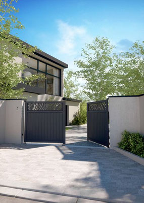 portail aluminium noir