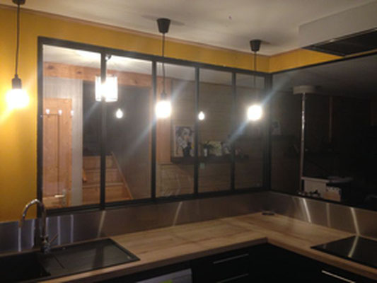 installation d'une verrière intérieur à grenoble