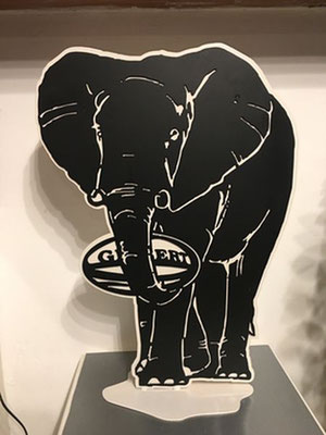 éléphant, découpe en métal sur mesure à grenoble