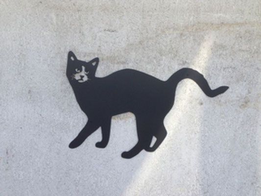 chat en métal, découpe sur mesure à grenoble