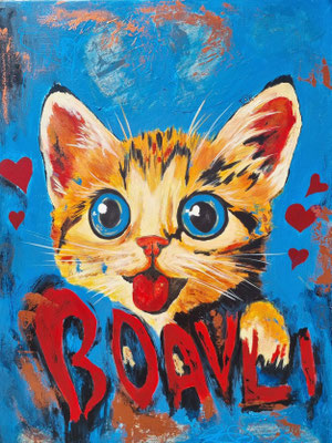 "Sei wählerisch" Acryl, Leinwand 60x80cm, 250 Franken